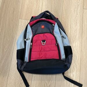 Swiss Backpack | Excellent Condition | Pink Grey + Black